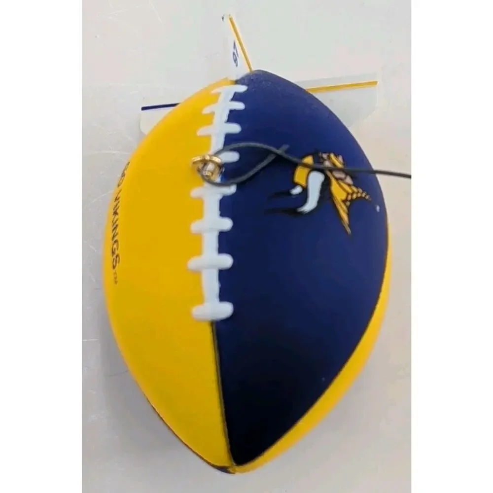 Lot of 3 Vintage Minnesota Vikings Hallmark Keepsake Ornaments 1997 1998 NFL